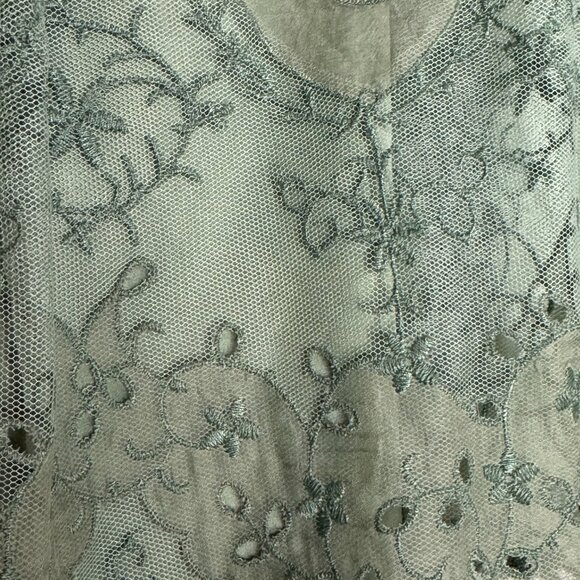 Green Eyelet Elie Tahari size 4 Skirt - Picture 14 of 16